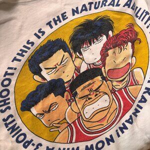 Vintage Anime Basketball Slam Dunk Japanese Tee Shirt RARE!